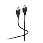 SHIVERPEAKS Flexline DisplayPort 1.2 laidas, ki&scaron;tukas&ndash;ki&scaron;tukas, UHD 4K, itin plonas, juodas, 0,5 m