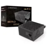 Montech BETA 2 80 PLUS Bronze 650 W maitinimo blokas, ATX 3.1, juodas