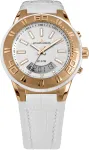 JACQUES LEMANS Liverpool unisex kvarcinis laikrodis 45 mm nerūdijančio plieno juodas ciferblatas odinė apyrankė 1-1772F