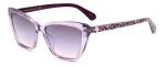 KATE SPADE Moteri&scaron;ki Lucca kvadratiniai akiniai nuo saulės Havana acetatas rudi gradientiniai lę&scaron;iai 55mm