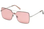 Moteri&scaron;ki akiniai nuo saulės WEB EYEWEAR WE0201-16U Cat Eye Havana Acetate Brown Lens 100% UV400