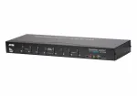 ATEN CS1768 8 prievadų USB DVI KVM jungiklis su garsu, 2048 x 1536 pikseliai, QXGA, 4,53 W, juodas