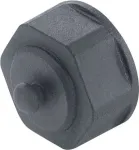 METZ CONNECT BTR E-DAT Industry IP67 V1 Bulkhead Protective Cap, Flange Housing, Grey
