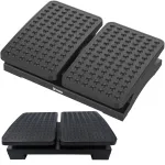 MOZOS FS8 Ergonomic Office Footrest &ndash; reguliuojamo auk&scaron;čio ir pasvirimo, neslystantis masažinis pavir&scaron;ius, juoda