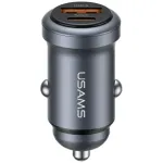 USAMS automobilinis kroviklis 30W USB-A USB-C CC322