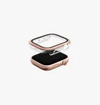 UNIQ Voute apsauginis dėklas su ekrano apsauga, skirta Apple Watch Series 10/11 46mm, grūdintas stiklas, rožinis auksas