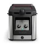 Tefal Clear Duo FR600D10 aliejaus gruzdintuvė, 3,5 l, 2000 W, plienas / juoda