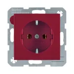Berker 47438912 SCHUKO lizdas S.1/B.3/B.7 Glass Red Glossy