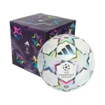 adidas UCL League 26/27 League Stage Box futbolo kamuolys 4 dydžio, baltas/mėlynas/rožinis/žalias KE9771