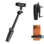 ULANZI Mini Selfie Stick Tripod su Bluetooth nuotolinio valdymo pulteliu i&scaron;maniesiems telefonams, juodas