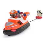 PAW Patrol Fire Rescue: Zuma gelbėjimo valtis su figūrėle, gelbėjimo ratu, me&scaron;kėnu ir žaisline valtimi, vaiki&scaron;ki žaislai berniukams ir mergaitėms nuo 3 metų