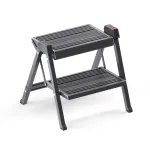 HAILO sulankstomas laiptelis StepFix / plieninis / 2 pakopų / juodas