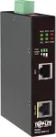 Eaton Tripp Lite Series pramoninis Gigabit PoE++ injektorius, 60W, 802.3bt, Midspan, -40&deg;C iki 75&deg;C, IP30, dvigubas 24-57VDC, DIN bėgelis, 1 prievadas, juodas