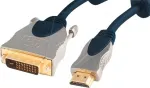 shiverpeaks SP77482 HDMI į DVI-D kabelio adapteris, 2 m, mėlynas ir chromuotas