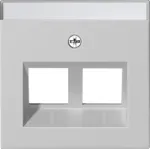 Gira System 55 dangtelis 2 moduliniams lizdams, 30&deg; kampu, pilkas 2640015