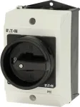 Eaton T0-1-102/I1/SVB-SW 2 polių pagrindinis jungiklis, 20 A, 690 V AC, juoda rankena, balta priekinė plok&scaron;tė 207144