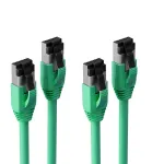 S CONN MAXIMUM CONNECTIVITY S/CONN Basic Cat. 8.1 F/FTP PIMF LSZH komutacinis kabelis, žalias, 10,0 m, 2 vnt. paketas (SC08-41073-2)