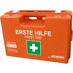 PETEX 43924135 DIN 13157 pirmosios pagalbos rinkinys, oranžinė, 280 x 115 x 200 mm, tvirtinama prie sienos, ABS plastikas, biurams, dirbtuvėms, mažoms įmonėms, &scaron;vietimo įstaigoms