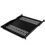 IT-BUDGET 19 inch stelažo lentyna / prietaisų padėklas - 80 kg apkrova - 550 mm gylis - reguliuojamo gylio tvirtinimas - juoda (90ITB19FBX550S)
