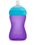 Philips AVENT My Grippy mokomasis puodelis su mink&scaron;tu snapeliu 300 ml, 9m+, violetinis