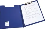 DURABLE Clipboard Folder STANDARD, DIN A4, tamsiai mėlyna, mink&scaron;ta plėvelė su kartono sutvirtinimu 2357-07