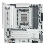 Motininė plok&scaron;tė ASUS TUF GAMING B850M-PLUS WIFI7 W, AMD B850, Socket AM5, micro ATX, DDR5, 4&times;DIMM, iki 256 GB, Wi‑Fi 7, 2.5Gb Ethernet