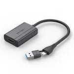 Laido adapteris Vention ACYHB &mdash; USB-C + USB-A į HDMI, pilka