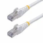 StarTech.com 5m balta CAT8 Ethernet jungiamoji linija, Snagless RJ45, 25G/40G, 2000MHz, 100W PoE++, S/FTP, 26AWG gryna vario viela, LSZH, ekranuotas tinklo pataikymo laidas su įtempimo i&scaron;vadais, individualiai testuotas