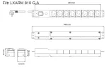Apsauginis įtampos &scaron;uolių blokas LXARM810, 8x 230V, 5m, juodas