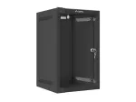 Sieninis stovas LANBERG WF10-2309-10B 9U, 469&times;280&times;310 mm, 10 colių gylis, juodas, IP20