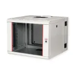 ROLINE 19 colių sieninis stovas Pro 7U, 600x600 mm (PxG), dviejų dalių pasukamas, pilkas, IP20, 50 kg talpa