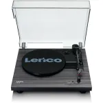 Lenco LS-10BK patefonas su garsiakalbiais, juodos spalvos su mediena