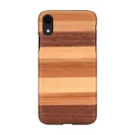 Apsauginis dėklas i&scaron;maniesiems telefonams man and wood, skirtas iPhone XR, juodos smėlio spalvos apdaila