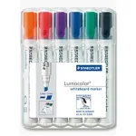 Markeris Staedtler 351 B WP6, 6 vnt. (juoda, mėlyna, žalia, oranžinė, raudona, violetinė)