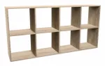 Top E Shop MALAX 2X4 SONOMA svetainės knygų lentynų baldas