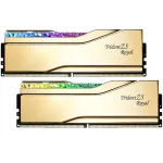 G.Skill Trident Z5 Royal RGB 32 GB (2x16 GB) DDR5-6000 MHz CL28 atminties rinkinys, auksinis