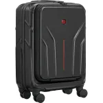 Kieto korpuso rankinis lagaminas Wenger Amplix 653323 &ndash; juodas, kompakti&scaron;kas kabinos bagažas
