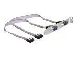 DeLOCK 89083 PCI sąsajos lizdo laikiklis su dviem DB9 prievadais
