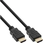 InLine High Speed HDMI laidas su Ethernet, M/M, juodas, auksuoti kontaktai, 10m