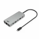 ACT AC7095 USB-C dokinimo stotelė, USB 3.2 Gen 1, laidinė, pilka