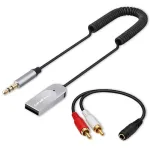 Belaidis garso imtuvas QOLTEC HiFi BT6.0 2xRC &ndash; Bluetooth garso adapteris kolonėlėms ir automobilio radijui