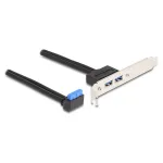 DeLOCK 83015 Vidinė USB 3.2 Gen 1 adapterio plok&scaron;tė juoda 5 Gbit/s
