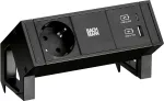 Bachmann DESK2 1x CEE7/3 USB A/C Įkroviklis Juodas (902.9109)