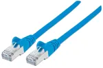 Intellinet tinklo jungiamasis laidas, Cat6A, 10 m, mėlynas, varinis, S/FTP, LSOH / LSZH, PVC, RJ45, paauksuoti kontaktai, su apsauga nuo užkabinimo, su gaubtuku, visam laikui