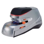 Rexel Optima 70 elektrinis segiklis, 70 lapų, metalinis, juodas/sidabrinis/oranžinis