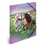 HERMA aplankas su gumine juosta A3 kartoninis Horse World