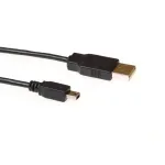 USB kabelis ACT USB 2.0 A (vyri&scaron;kas) &ndash; Mini USB B5 (vyri&scaron;kas) 1,80 m