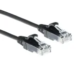 ACT Black 1,5 m LSZH U/UTP CAT6 plonas lizdinis kabelis su RJ45 jungtimis