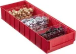 Dėžė saugojimui allit 456571 &mdash; plastikinis organizatorius 185&times;500&times;81 mm, raudona