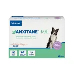 VIRBAC ANXITANE streso palaikymas &scaron;unims, 30 tablečių dėžutė